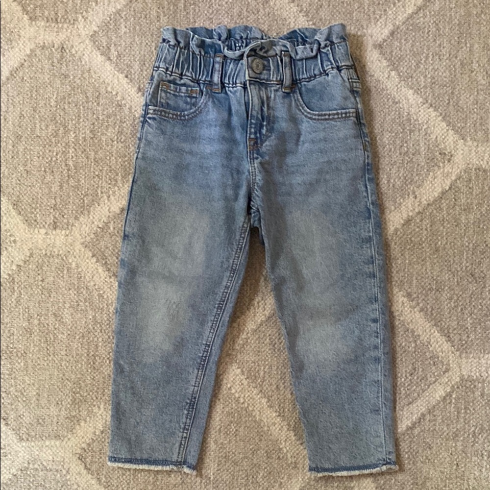 GAP Kids Light Blue Paperbag Waist Denim Jeans
